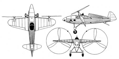 uenko Aerostatoplan STOL fighter plane aircraft VTOL prototype