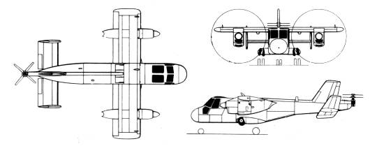 Canadair CL-84 Canada experimental VTOL plane aircraft