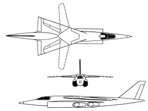 Fokker Republic D-24 Alliance V/STOL experimental fighter TFX