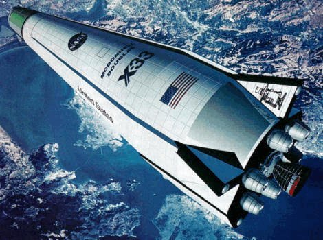 MDD McDonnell Douglas X-33 proposal project NASA demonstrator shuttle SSTO LRV reusable
