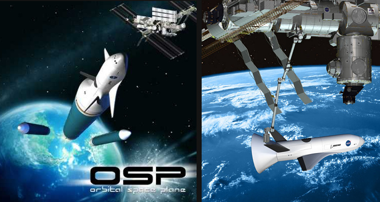 Boeing X-37 OSP Orbital Space Plane vehicle derivate NASA manned crew